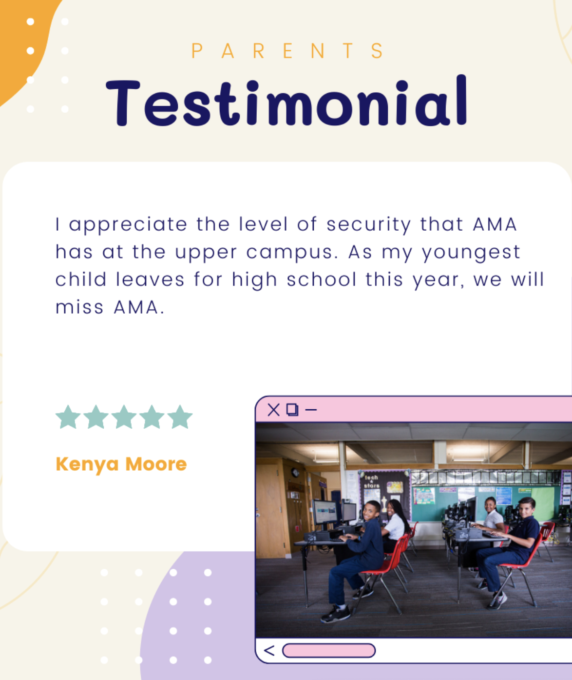 Parent Testimonial